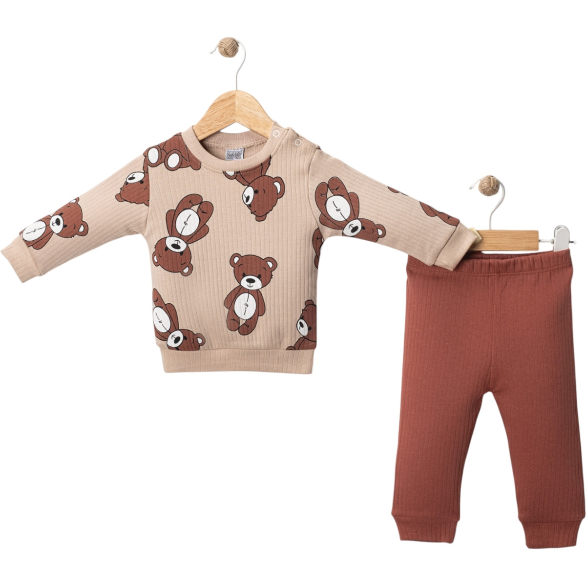 6-9-18 Ay Erkek Teddy Bear Kiremit Takım