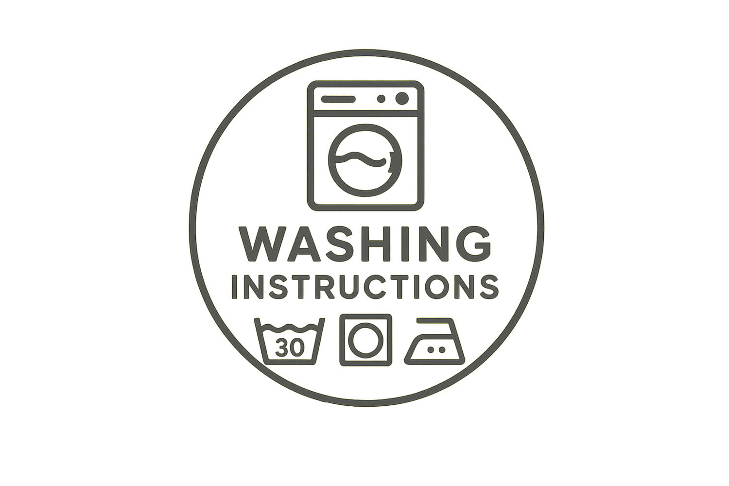 yıkama talimatı logo